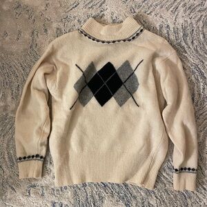 Argyle Patterned Sweater